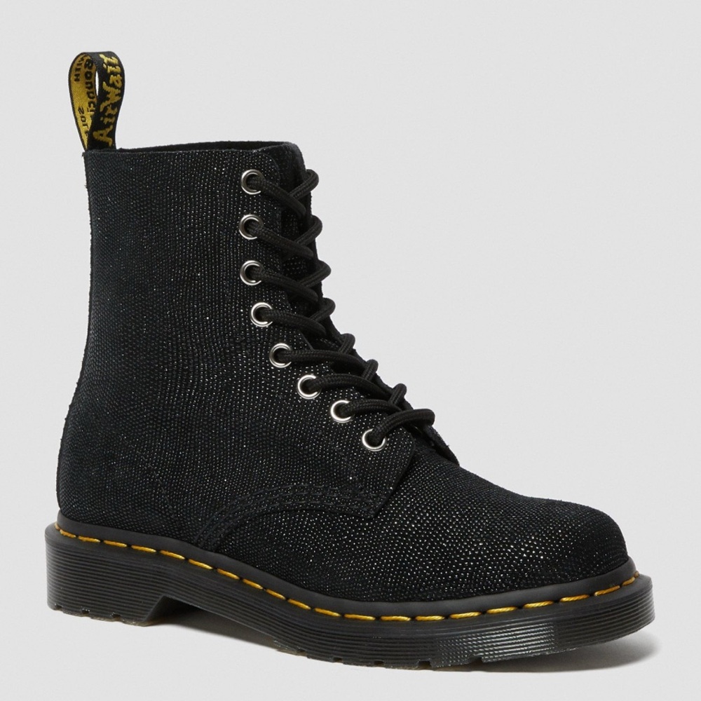 Dr. Martens ✨ Size 6 • NWOT • 1460 Pascal • Glitter Ray Black Lace Up Boot - Picture 5 of 11